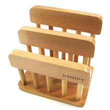 LENITH Houten Dual Cutting Board Rack Snijplank Organizer Standhouder Keuken