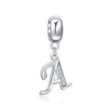 Letter A Charm Sterling Zilver 925 Initial A-z Alfabet Kralen Naam Charme voor Pandora Armband Bedels
