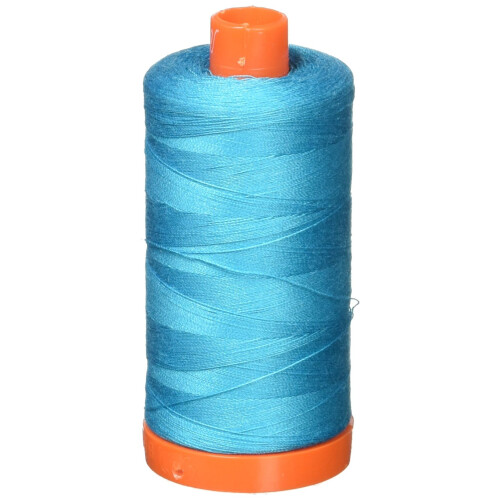 Aurifil Mako Puuvillalanka Solid 50wt 1422yds Turquoise