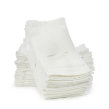 BC BARE COTTON 892-101-01 Set di 24 salviette bianche