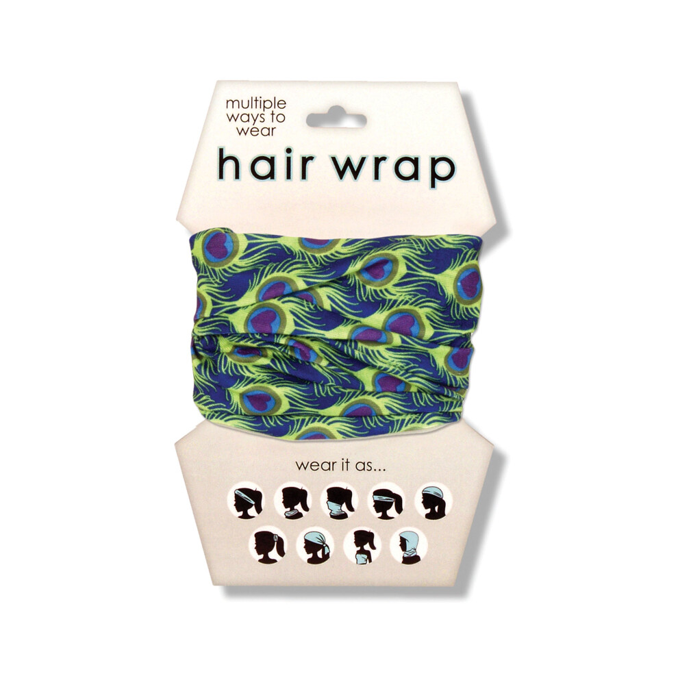 Foulards pour cheveux et visage Spoontiques - Bandana multifonctionnel - Bandeau -    charpe - Cache-cou - Cagoule - Paon