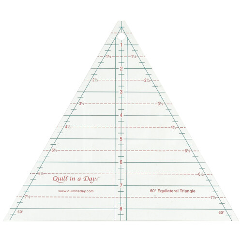 Régua Triangular Equilateral Quilt In A Day, 8.5", Transparente