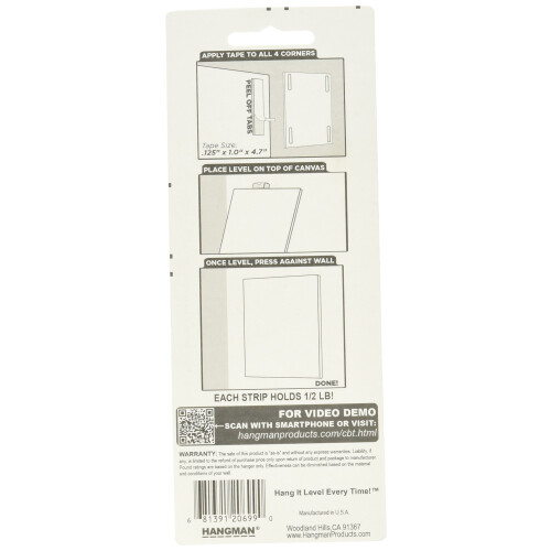 Hangman CBT-4 Hanger Canvas Board  Multicolor 1