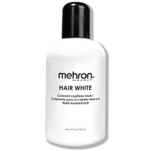 Mehron Makeup Hair White | Washable White Hair Dye | Temporary Color for Theatre, Cosplay, & Halloween 4.5 oz (133 ml)