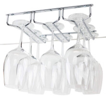 Huji Duurzaam Onderkast Glaswerk Rack Opslag Organisatie (1 Pack Chroom)