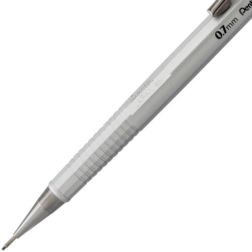 Pentel Pentel Sharp Mechanical Pencil, (0.7mm), Medium Lijn, Metallic Behuizing, Assortiment van 3 (P207MBP3M) 2