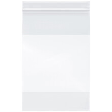 Plymor 6"" x 9"""" (200 stuks) 4 Mil met wit blok, zware ritssluiting, hersluitbare plastic zakken