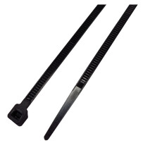 South Main Hardware 848101 1000 stuks 4 inch 1 000 stuks 18 lb test Kleine zwarte UV-kabelbinders 1000 kabelbinders