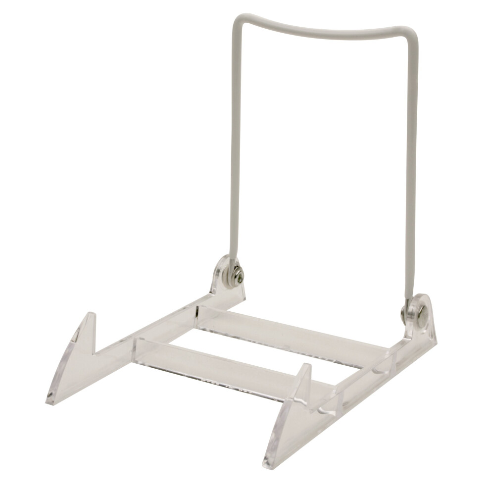 Gibson Holders Large 3PL Display Stand Clear Base/White Wire  Pack of 2