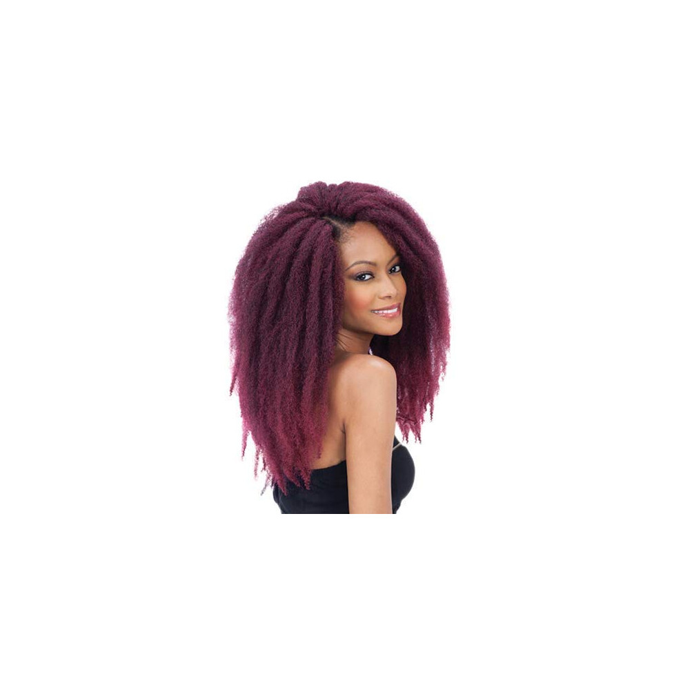 Freetress Braids Freetress Equal Synthetic Hair Braids Double Strand Style Cuban Twist Braid 16"""""""" (9-Pack 1B)