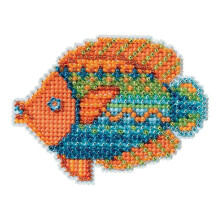 Fancy Fish kralen telpatroon ornamentpakket Mill Hill 2016 lenteboeket MH181613