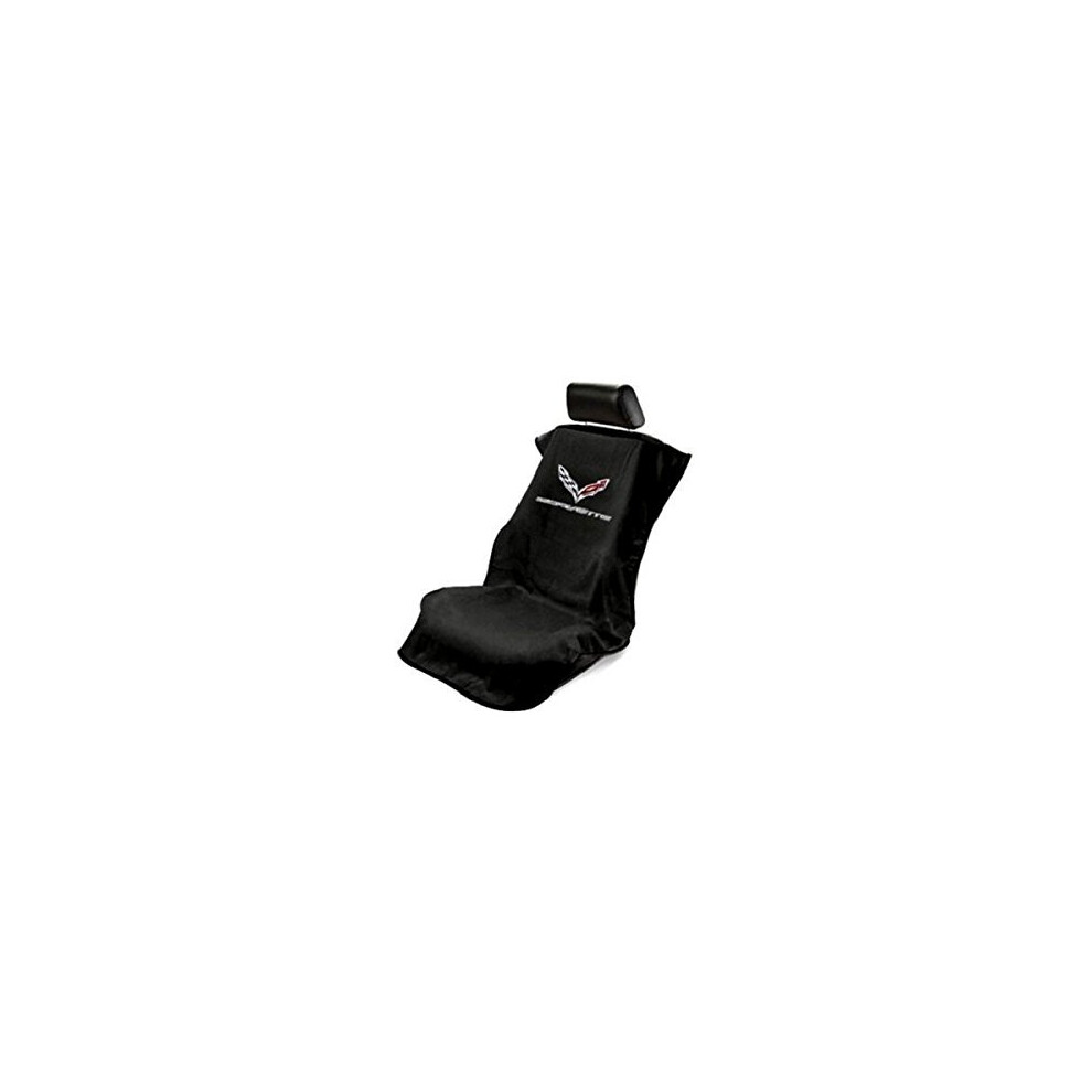 Seat Armour - Towel Seat Cover For Corvette C7 -Sa100cor7b Black 765342054646