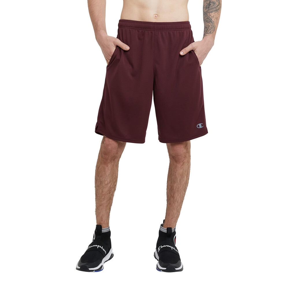 Champion mens 10"""" Core Training athletic shorts  Team Maroon  Medium US