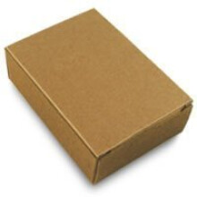 50 KRAFT SOAP BOX - Ingen fnster tvlbox - tvlfrpackning - tvltillverkningsartiklar - 100% tervunnet material