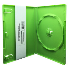 Cajas de DVD est   ndar premium de 14 mm (verde) de CheckOutStore (10 unidades)