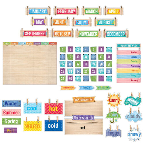 Creative Teaching Press Upcycle Style Kalender Set Anslagstavla (7061) Multi 1