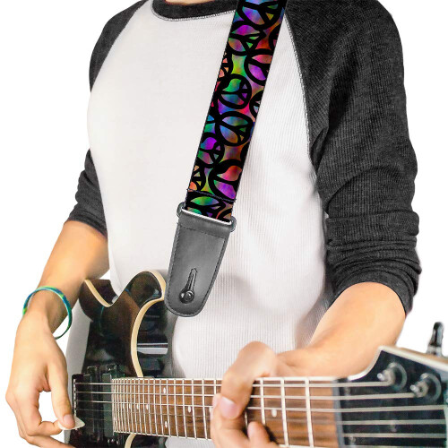 Buckle-Down Guitar Strap - Peace Psychedelic - 2"""" Wide - 29-54"""" Length 1