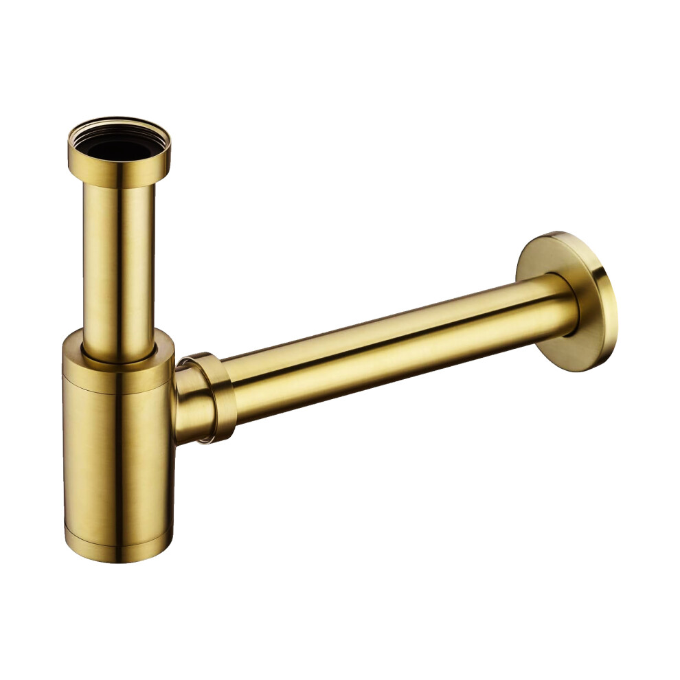 Nes Home Brushed Brass Minimalist Round 320Mm Bottle Trap