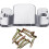 Mudder Universal Sectional Couch Bracket Sofa Interlocking Sofa Connector Bracket Couch Sectional Connectors With Screws Sectional Sofa Clips 4 s 4