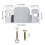 Mudder Universal Sectional Couch Bracket Sofa Interlocking Sofa Connector Bracket Couch Sectional Connectors With Screws Sectional Sofa Clips 4 s 3