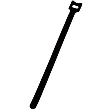NavePoint 10 tommer krog og l?kke genanvendelig strop Kabelledning Tr?db?nd 100 pakke sort