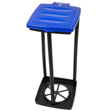 Wakeman Portable Trash Bag Suport - co? de gunoi pliabil pentru petreceri ?i camping - plastic de 13 galoane pentru uz interior ?i exterior (alba