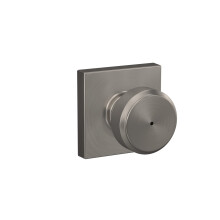 Schlage F40 BWE 619 COL Bowery Klika s Collins Upravou, Zámek pro Koupelny, Saténový Nikl