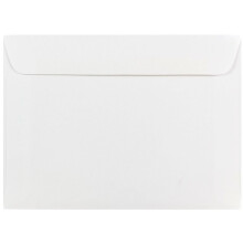 JAM PAPER 5 1/2 x 7 1/2 Broschrenumschlge  Wei  50 Stck pro Packung