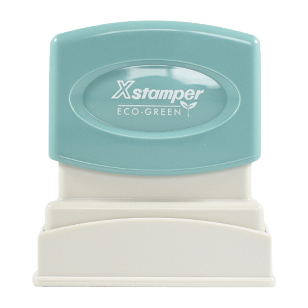 Timbro In Gomma Preinchiostrato Inciso Al Laser Xstamper 1335 Pagato, Dimensioni Dell'impronta 1/2"""" X 1-5/8"""" Blu-image