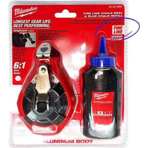 Milwaukee Milwaukee 48-22-3992 Κιτ Σχέδιο Ραβδιού 100' Μπλε, 2 Τεμαχίων