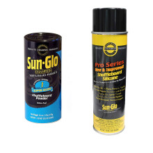 Combo de aerosol de silicona para tejo Sun-Glo (12 oz) y cera en polvo para tejo Super-Glide (16 oz)