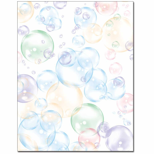 Floating Bubbles Letterhead Laser & Inkjet Printer Paper  100 pack