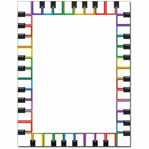 Rainbow Keyboard Letterhead Laser & Inkjet Printer Paper  100 pack