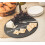 Fox Run 3808 Slate Cheese Board redondo cinza 12 x 12 x 0,25 polegadas 3