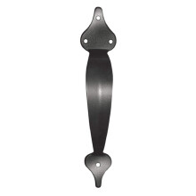 Nuvo Iron GHW10 10" Puxador Ornamental para Portão, 1 Contagem (Pacote de 1), Preto