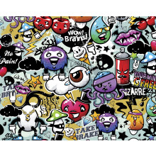 OhPopsi WALS0004 Graffiti Monster Wall Mural  Multicolor
