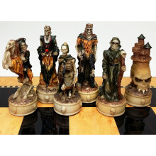 HPL Skeleton Slayer Fantasy Gothic Skull Chess -miessetti - EI lautaa