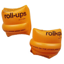 Topsung Floaties Inflatable Swim Arm Bands Rings Floats Tube Armlets for Kids and Adult (Orange)