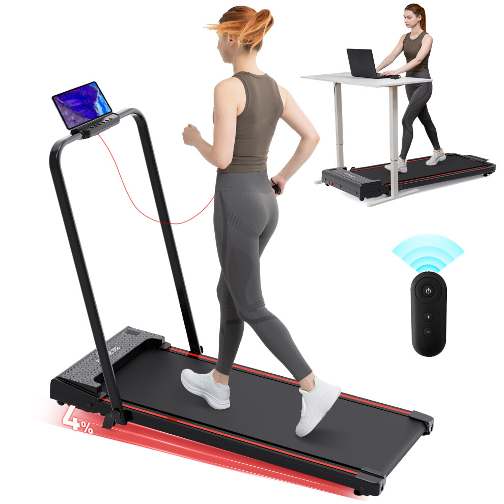 CITYSPORTS Folding Treadmill with Incline ,4 in 1 Walking Pad 12KM/H