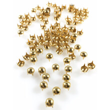NAILHEADS/SPOTS/STUDS -20ss Parel / Rond - Goud - 100 stuks