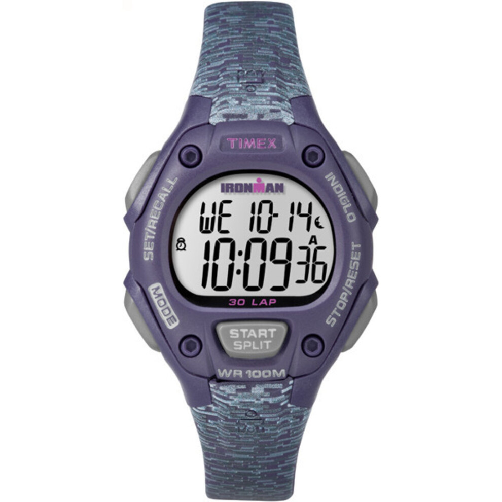 Timex Women's TW5M07500 Ironman Classic 30 Mid-Size Purple Resin Strap Watch