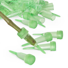 Royal Imports Blomstervandsrør/hætteglas til blomsterarrangementer Grøn - 2,5 """" (1/2 """" Åbning) - Point Style - 100/Pack - W/Caps