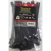 K-T Industries 5-9436 20cm Acessórios Pesados, Preto Ultravioleta, 100-Pack