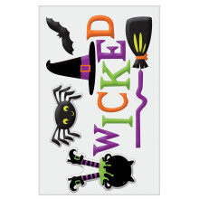 Amscan Kleine Boze Heks Gel Cling Halloween Decoratie 1 Pak
