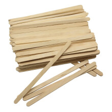SelfTek 100 Stuks Houten Wax Applicator Spatels voor Haarverwijdering en Gladde Huid