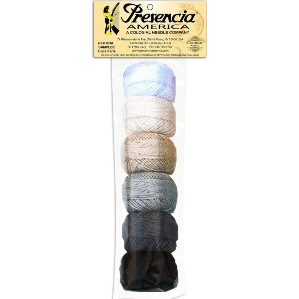 Presencia Finca Perle Zestaw PróBek BawełNy Nr 8 Do Haftu I Pikowania Sashiko (Neutralny)-image