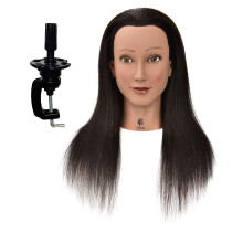 Ladella Beauty 24 """" Cosmetologie (zware dichtheid) 100% echt haar mannequin oefenhoofd oefenhoofd - Zuri