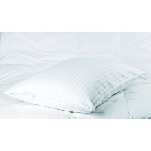 Set of Two - Oversized 100% Egyptian Cotton 340 Thread Count Sateen Pillow Protector Pillow Cover (Size 31 x 40) White Color