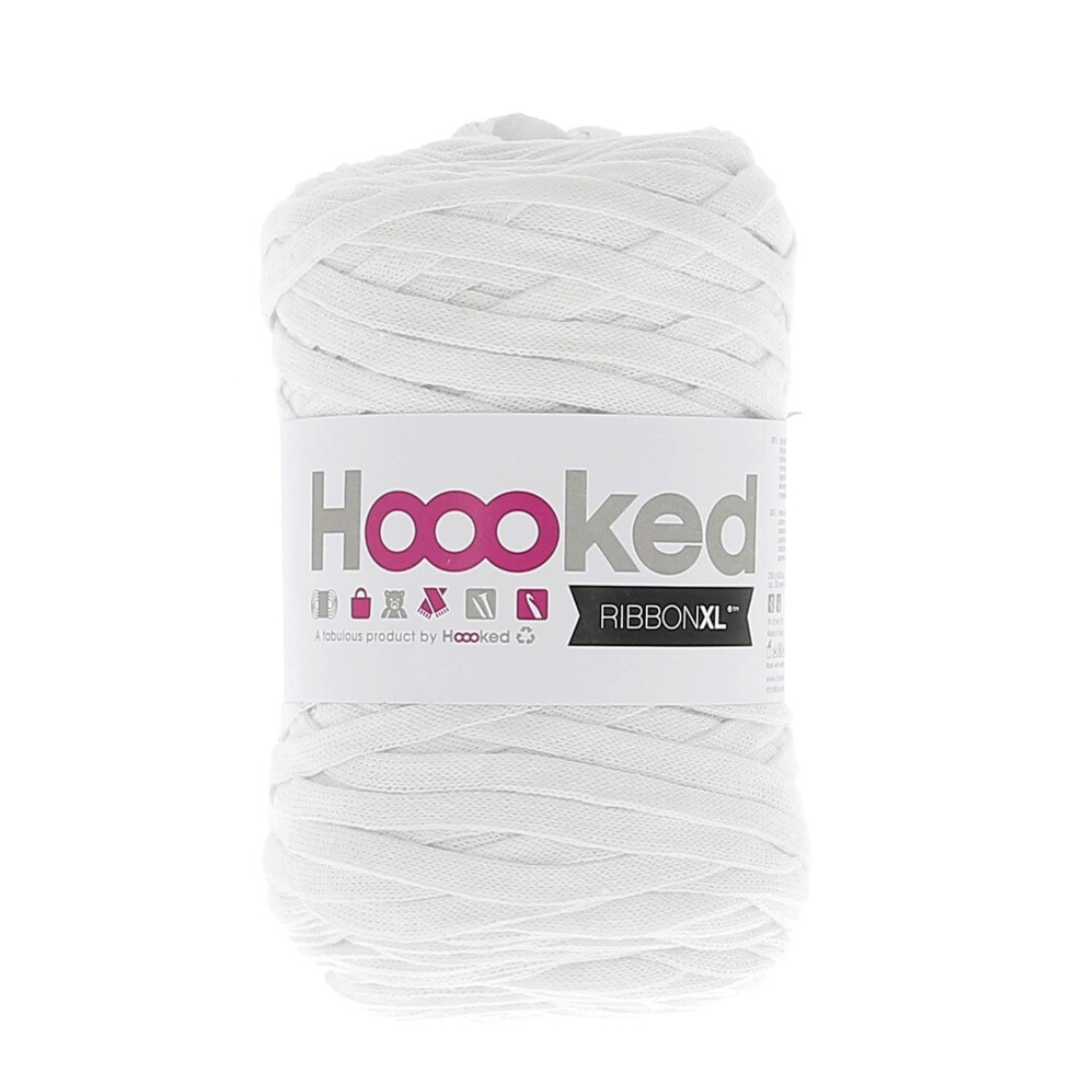 Hoooked Ribbon XL Yarn-Optic White
