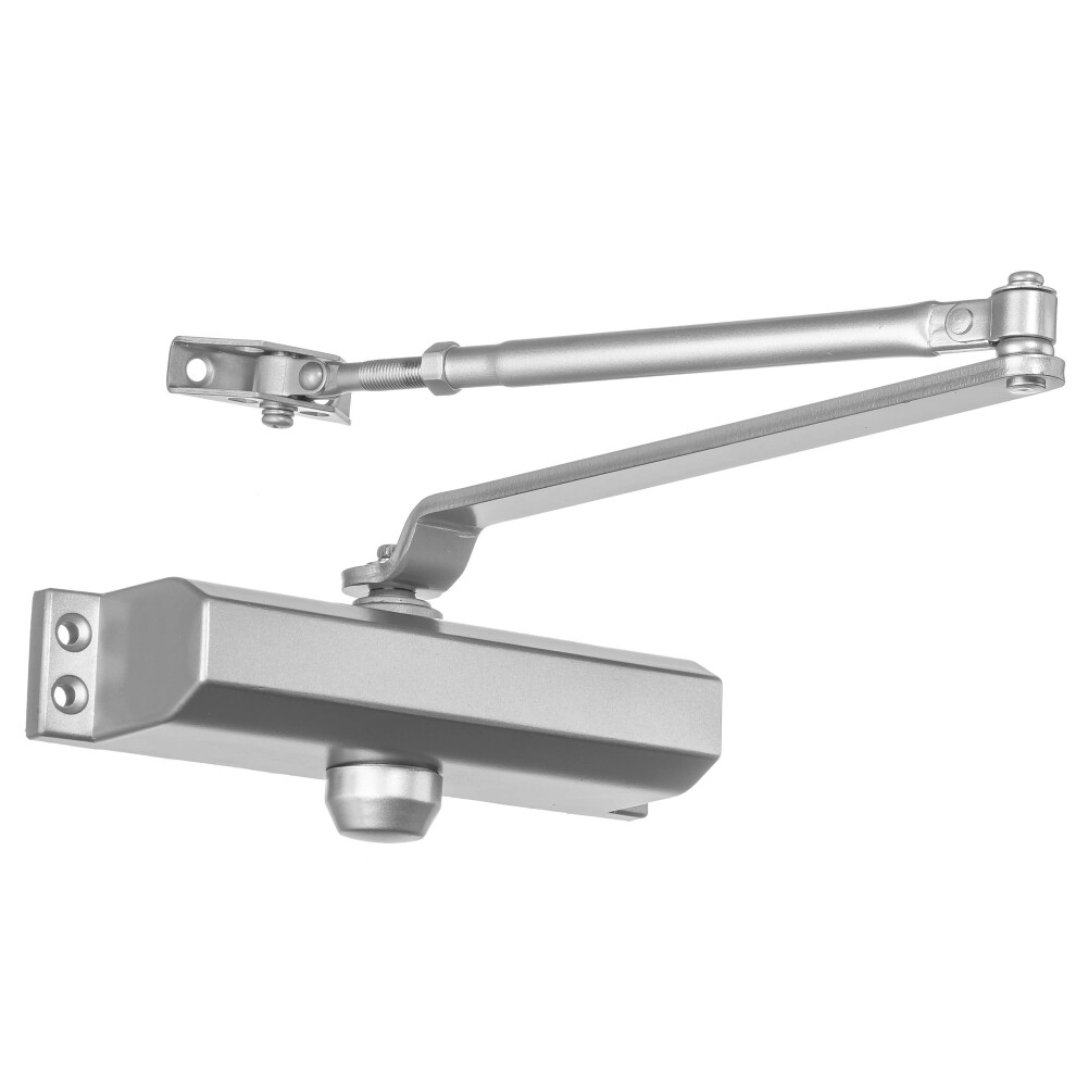 Dynasty Door Closer Commercial Grade Size 2 Spring Hydraulic Automatic Series 2000 Door Closer Sprayed Aluminum 636134553671
